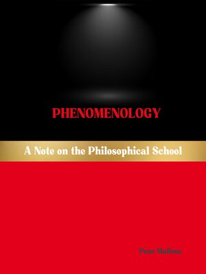 cover image of Phenomenology